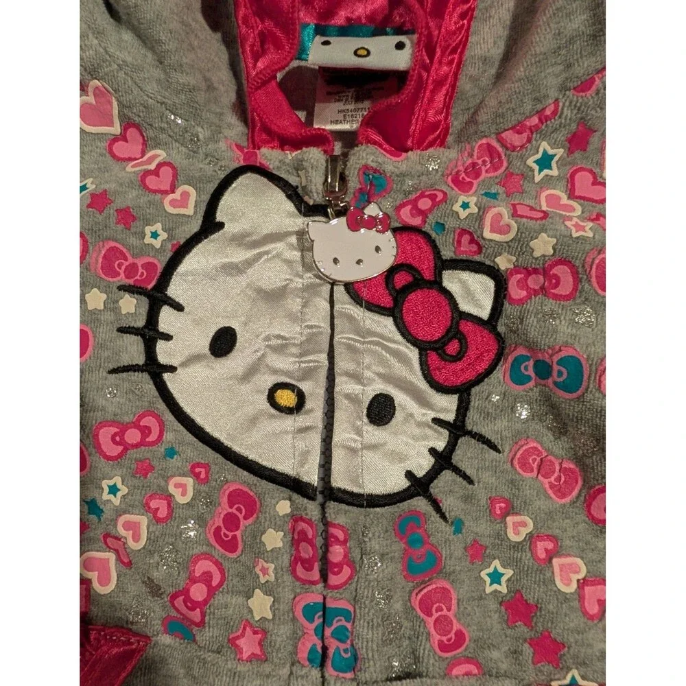 Y2k Hello Kitty Zip Up Jacket Toddler Girl - Picture 2 of 5